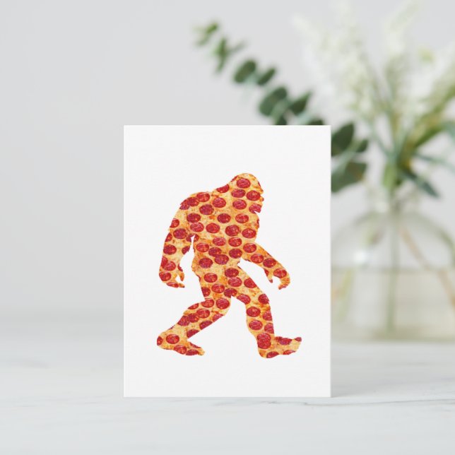 Postal Pizza Bigfoot (Anverso de pie)