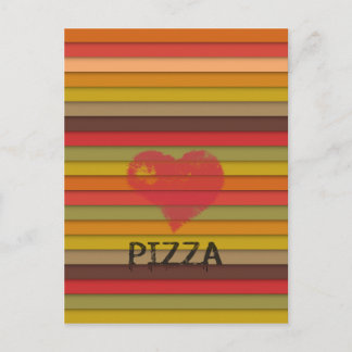 Postal pizza de amor - la pizza es amor, la pizza es vida