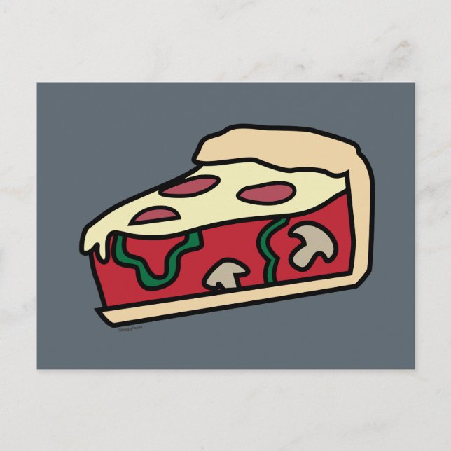 Postal Pizza Deep Dish de Chicago Style (Anverso)