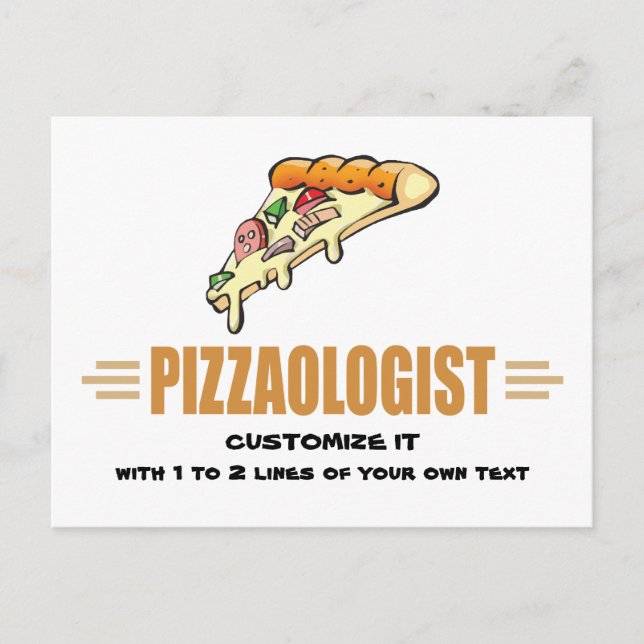 Postal Pizza divertida (Anverso)