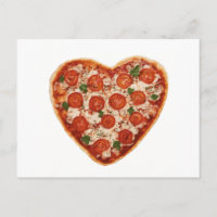 pizza en forma de corazón
