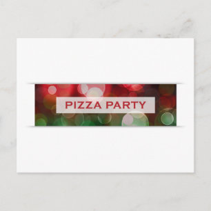 Postal pizza fiesta bokeh