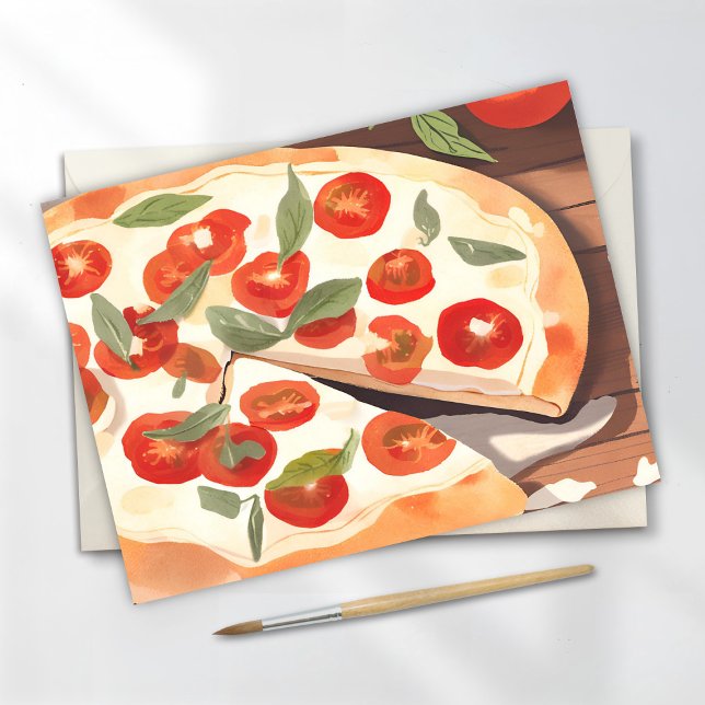 Postal Pizza Gourmet | Tomate y Verduras (Subido por el creador)