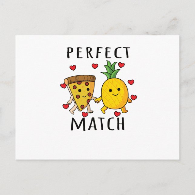 Postal Pizza Hawaii Piña Pizza Comida (Anverso)