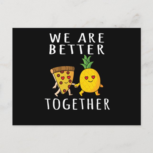 Postal Pizza Hawaii Pineapple Pizza Food (Anverso)