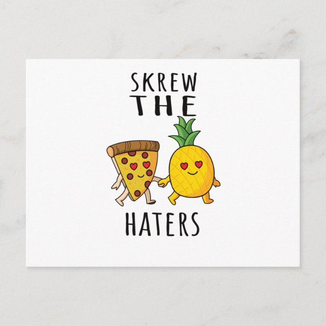 Postal Pizza Hawaii Pineapple Pizza Food (Anverso)