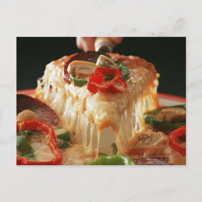 Postal Pizza mixta (Anverso)