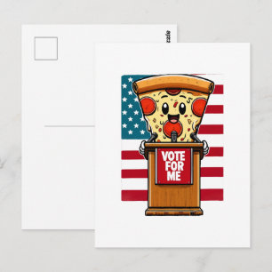 Postal pizza patriótica voten por mí