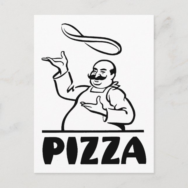 Postal Pizza Retro (Anverso)
