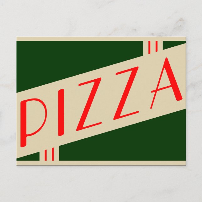 Postal pizza retro (Anverso)