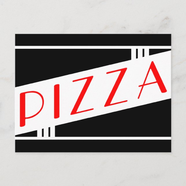 Postal pizza retro (Anverso)