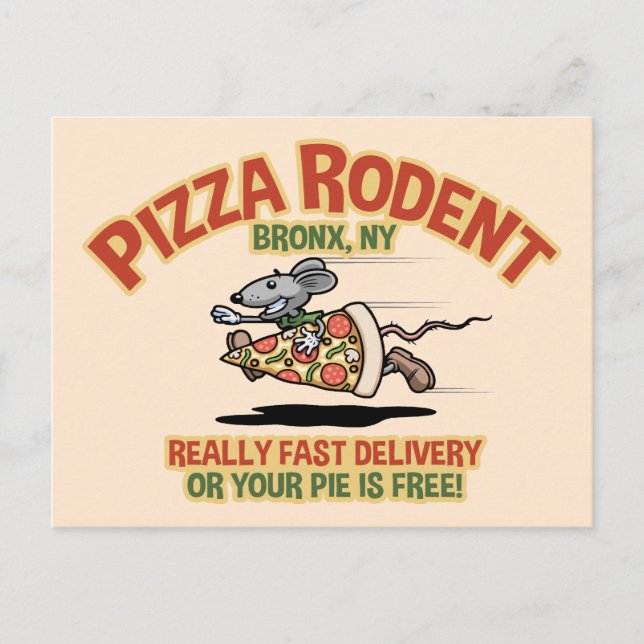 Postal Pizza Rodent (Anverso)