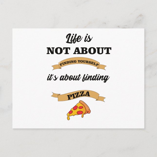 Postal Pizza Sayings Lover Foodie (Anverso)