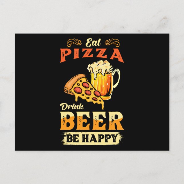 Postal Pizza Y Cerveza (Anverso)