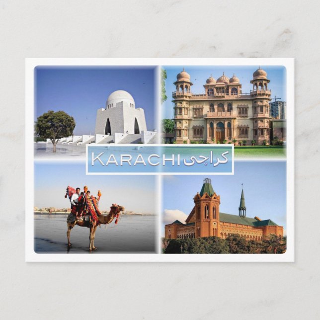 Postal PK Karachi - Mazar e Quaid - Palacio Mohatta - (Anverso)