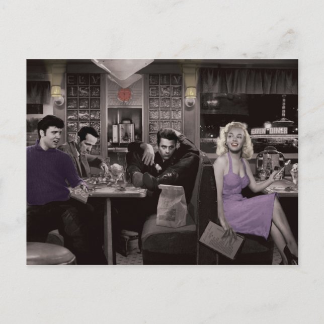 Postal Placa azul (Anverso)