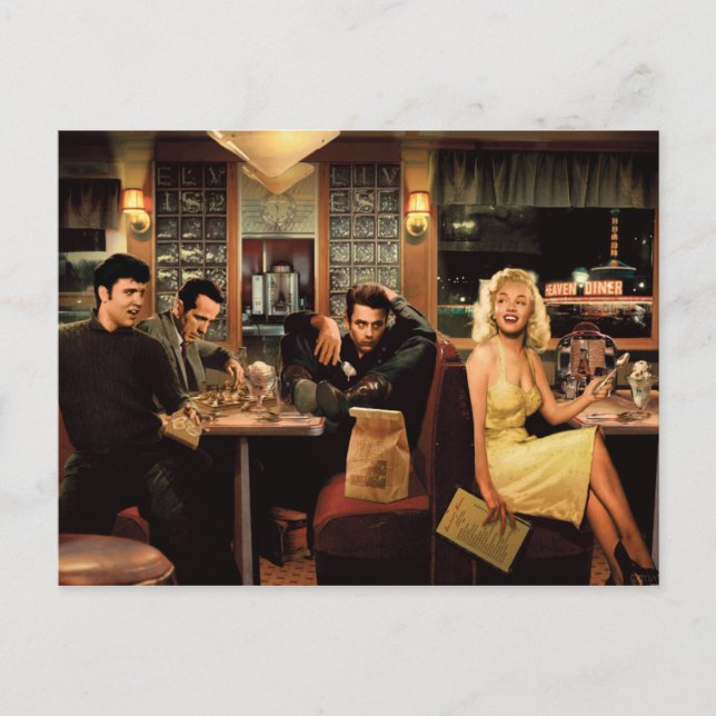 Postal Placa azul (Anverso)