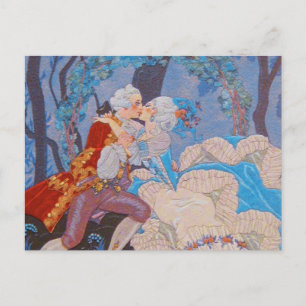 Postal Placa de Beso de Moda ~ Marie Antoinette