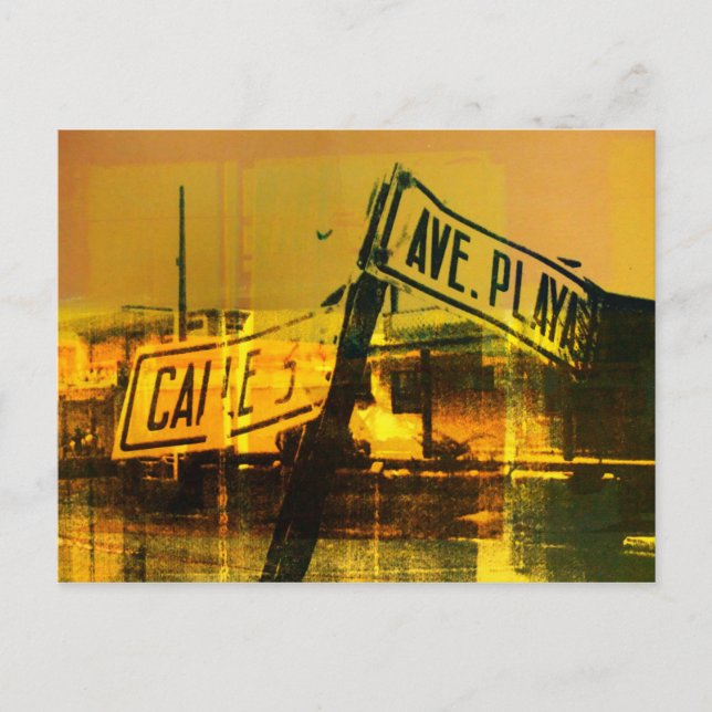 Postal Placa de calle (Anverso)