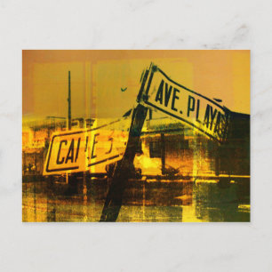 Postal Placa de calle