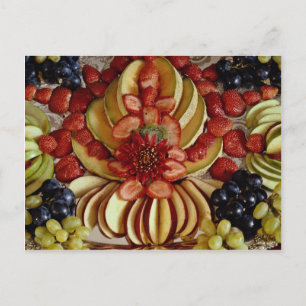 Postal Placa de fruta fresca