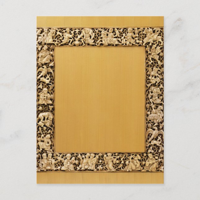 Postal Placa de marfil tallado de Fatimid, Egipto (Anverso)