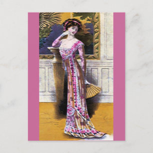 Postal Placa de moda ~ Postcard Vintage francés