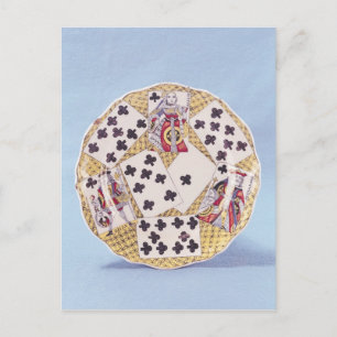 Postal Placa decorada con un trompe l'oeil