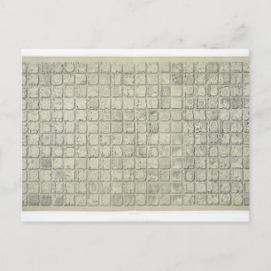 Postal Placa grande con escritura ideográfica del Tem