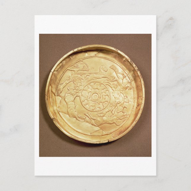 Postal Placa (oro) (Anverso)