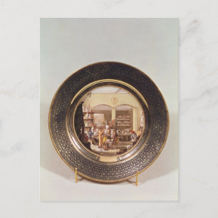Postal Placa que representa el taller de Sevres