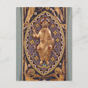 Postal Placa reflexiva que representa a Cristo