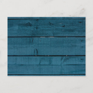 Postal Placas de madera pintadas de azul