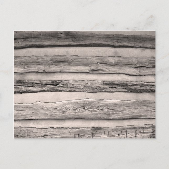 Postal Placas de madera rústica (Anverso)