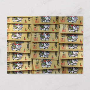 Postal Placas de Oración de Gato Afortunado: Tokio, Japón