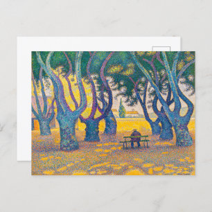 Postal Place des Lices, St. Tropez   Paul Signac  