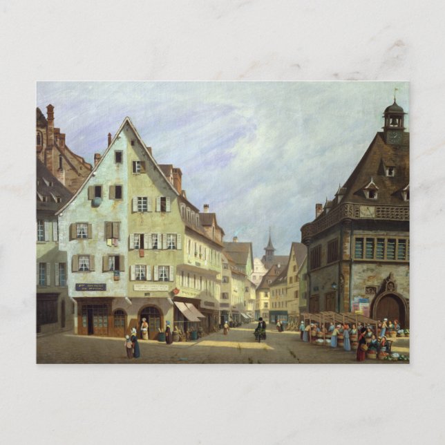 Postal Place du Marche-aux-Fruits, Colmar, 1875 (Anverso)