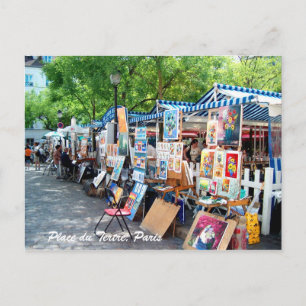 Postal Place du Tertre, París