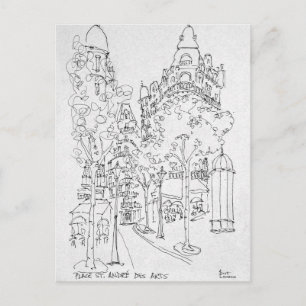 Postal Place St. Andre des Arts   París, Francia