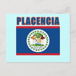Postal PLACENCIA Belice Beach camisetas, regalos