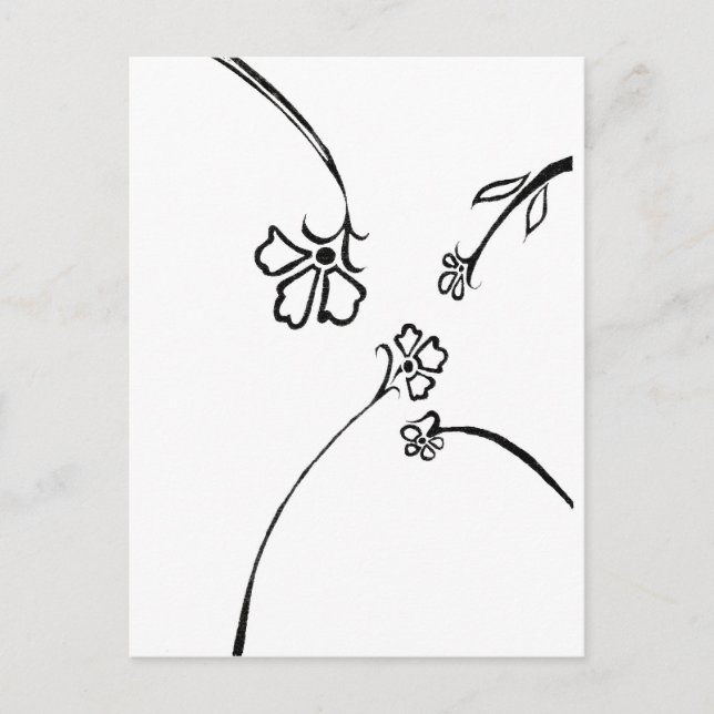 Postal Placer floral (Anverso)