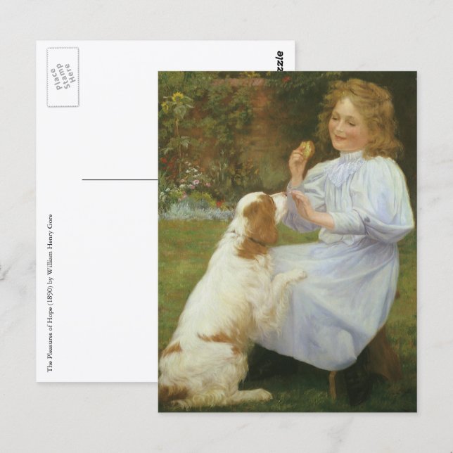 Postal Placeres de Esperanza por William Henry Gore (Anverso / Reverso)
