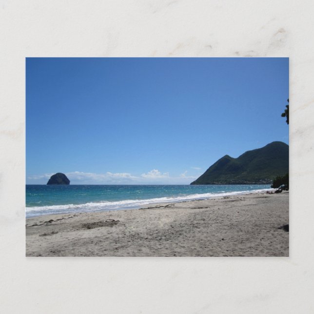 Postal Plage du Diamant - Martinica, F.W.I. (Anverso)