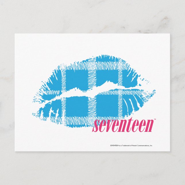 Postal Plaid Aqua (Anverso)