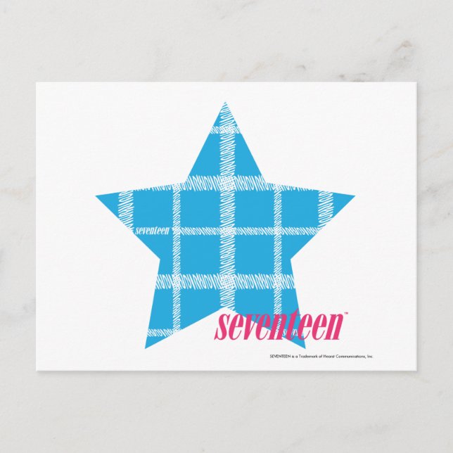 Postal Plaid Aqua 3 (Anverso)