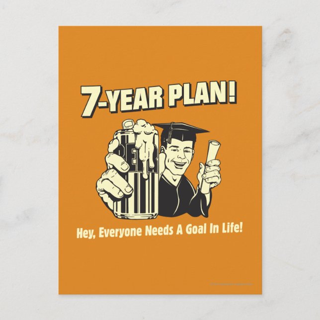 Postal Plan de 7 años: Todos necesitan un objetivo (Anverso)