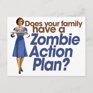Postal Plan de Acción Zombi