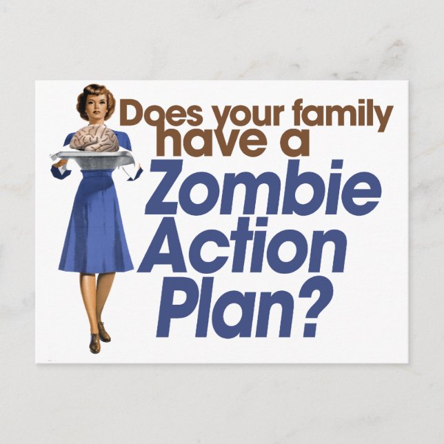 Postal Plan de Acción Zombi (Anverso)