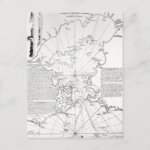 Postal Plan de la Bahía y Puerto de Río de Janeiro