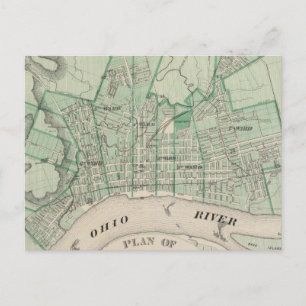 Postal Plan de la ciudad de Nueva Albany, Floyd Co, India